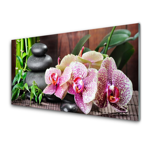 Akrylglastavla Bamboo Orchid Spa