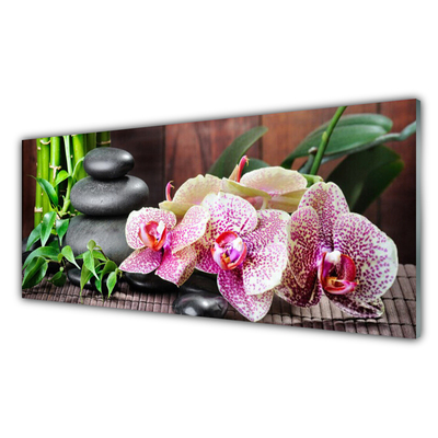 Akrylglastavla Bamboo Orchid Spa