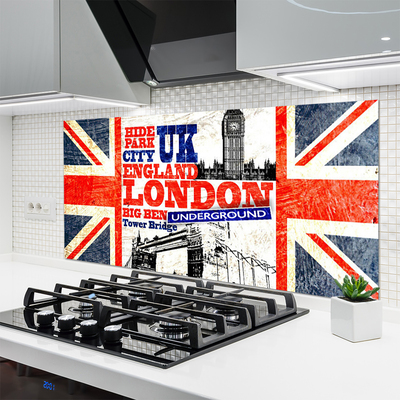 Stänkpanel London flagga konst