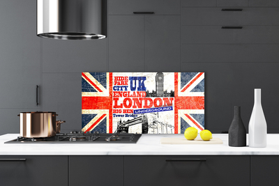 Stänkpanel London flagga konst