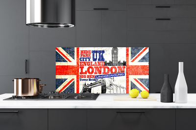 Stänkpanel London flagga konst