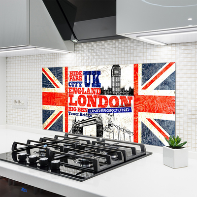 Stänkpanel London flagga konst