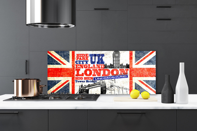 Stänkpanel London flagga konst