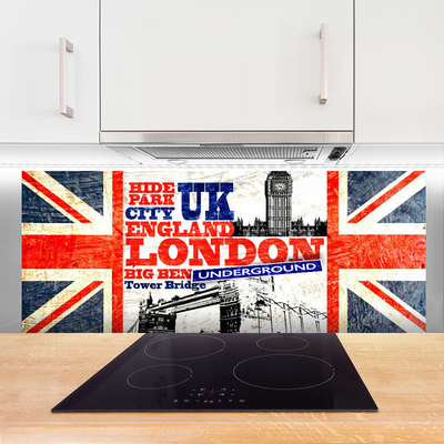 Stänkpanel London flagga konst