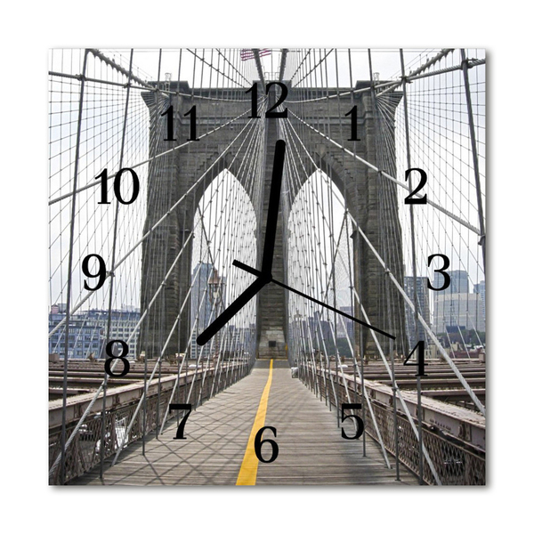 Fyrkantig glasklocka Brooklyn Bridge