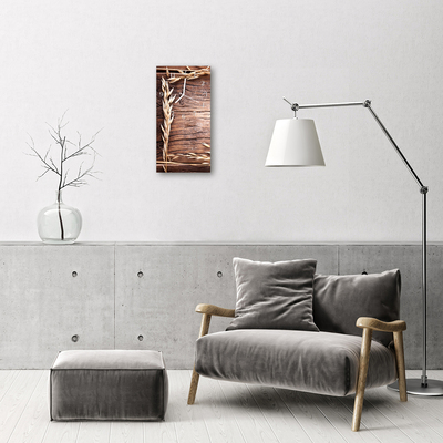Vertikal glasklocka Kökskorn spannmål natur beige