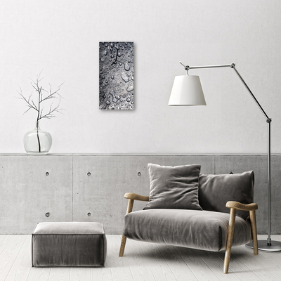 Vertikal glasklocka Art Drops glas vattengrå