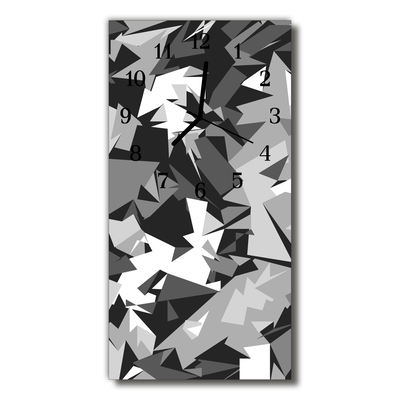 Vertikal glasklocka Konst Grafik geometri grå