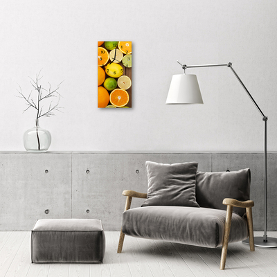 Vertikal glasklocka Kök Orange frukt