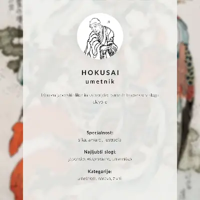 Poster med motiv av Hokusais konstverk Man i en liten båt på en flod med berget Fuji i bakgrunden (1830–1850)