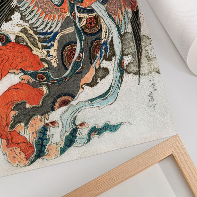 Hållbar väggposter Japansk Hokusai i vintage ukiyo-e stil