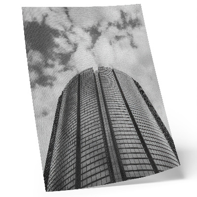 Hållbar väggposter Modern skyskrapa, symmetri, elegans