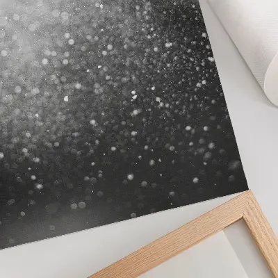 Hållbar väggposter med subtilt ljusgrått bokeh-motiv