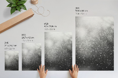 Hållbar väggposter Subtil ljusgrå bokeh-delikatess