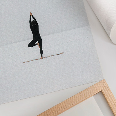Poster Minimalism figur yoga fred harmoni