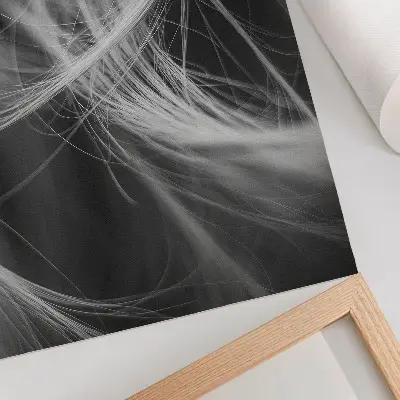 Hållbar väggposter abstrakt motiv i modern stil med fina linjer