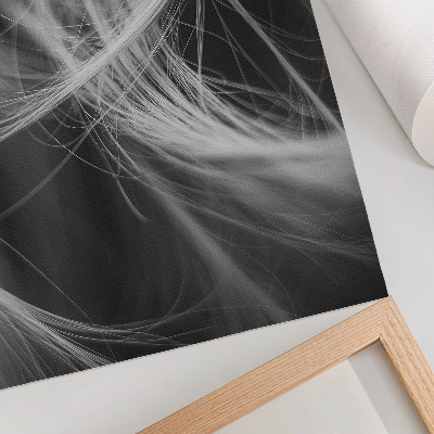 Hållbar väggposter Fina linjer abstrakt modern stil