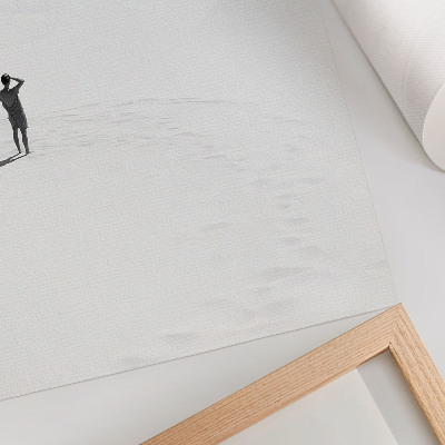 Affisch Minimalism ensamhet utrymme fred.