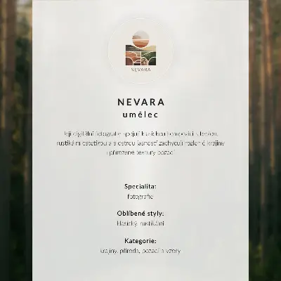 Hållbar väggposter med motiv av dimmig trädgränd i modern minimalism