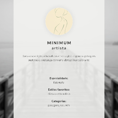 Affisch Svartvitt minimalistiskt landskap med pir och lugnt vatten