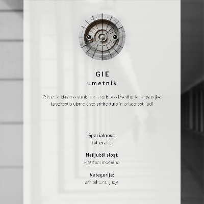 Dekorativ väggaffisch Modern arkitektur långa skuggor symmetri