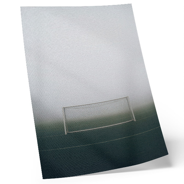 Affisch Mål på planen dimma lugn minimalism