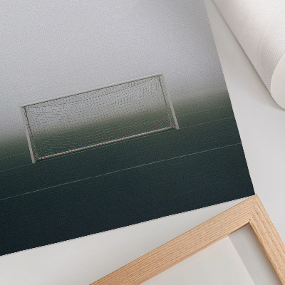 Affisch Mål på planen dimma lugn minimalism