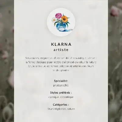 Affisch pastellfärgad vallmo med romantisk atmosfär och subtila blommor