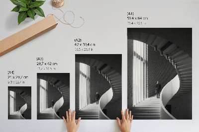 Poster Spiraltrappa tegel minimalism kontrast