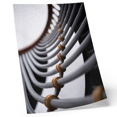 Poster Rörkurvor metallstruktur utrymme design
