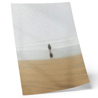 Poster Minimalism, fred, ensamhet, strand, reflektion, vatten