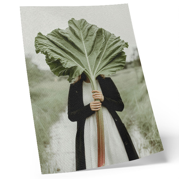 Hållbar väggposter Naturens mysterium: Löv och figur