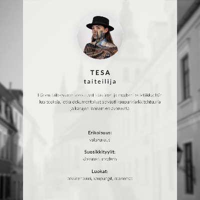 Poster En smal gata med katedralen i bakgrunden