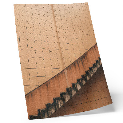 Poster Geometriska linjer i beige och bruna toner fulla av harmoni