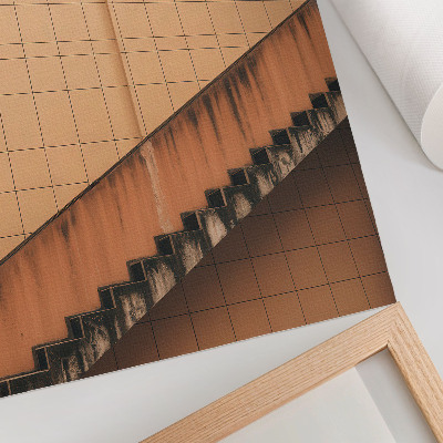 Poster Geometriska linjer i beige och bruna toner fulla av harmoni