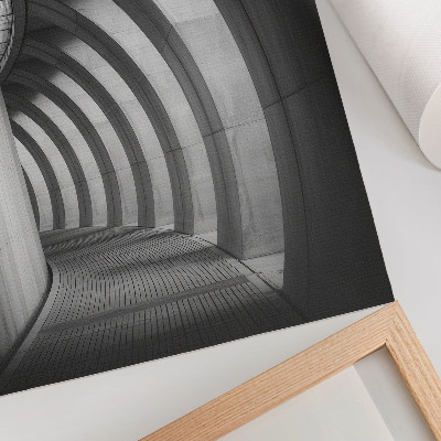Poster Futuristisk svartvit elegans i rymden