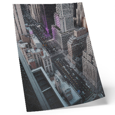 Poster Moderna skyskrapor på New Yorks gator