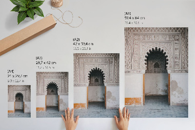 Hållbar väggposter Orientaliska dekorationer och väggsymmetri