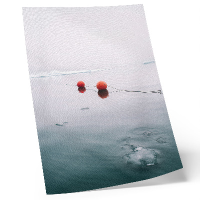 Poster Vattenisbojar orange kall bakgrund