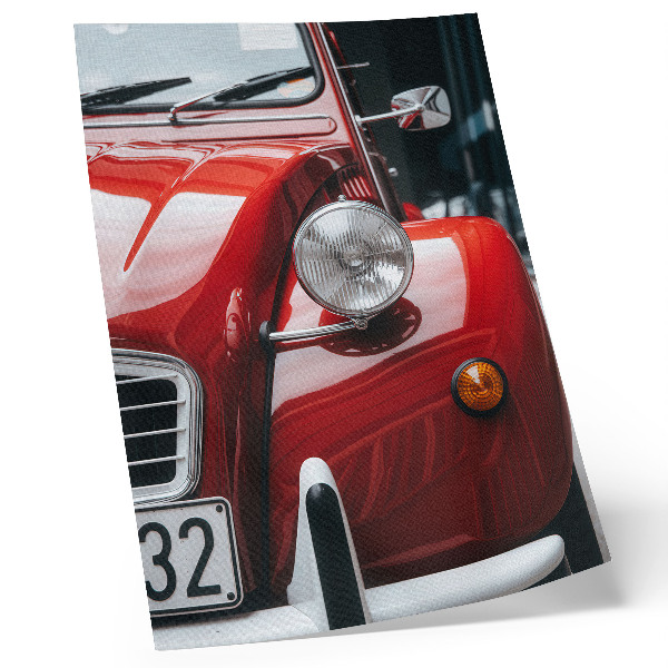 Hållbar väggposter Klassisk bil, uttrycksfulla detaljer, retroatmosfär
