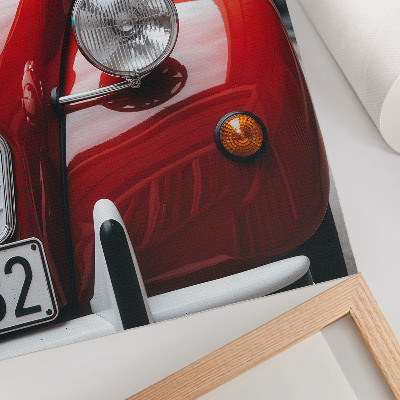 Hållbar väggposter Klassisk bil, uttrycksfulla detaljer, retroatmosfär