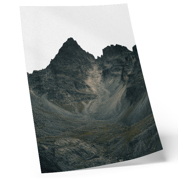 Poster Majestätiska bergstoppar, rå natur