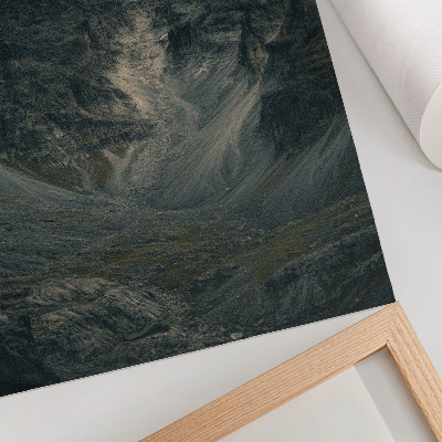 Poster Majestätiska bergstoppar, rå natur