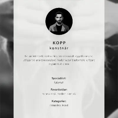 Svartvit väggposter med fredstecken minimalistisk och elegant design