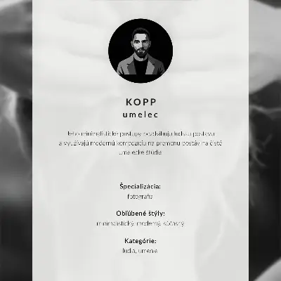 Svartvit väggposter med fredstecken minimalistisk och elegant design