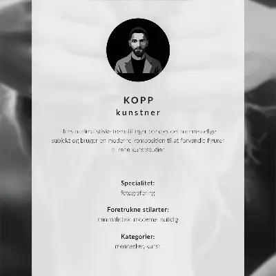 Svartvit väggposter med fredstecken minimalistisk och elegant design