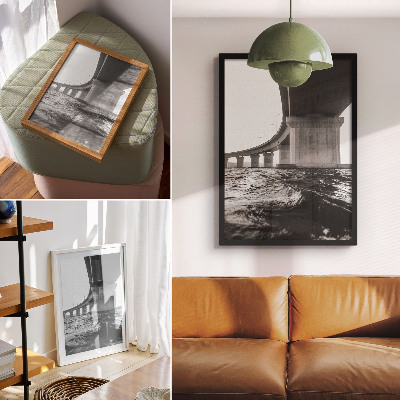 Affisch Minimalism broarkitektur modernitet