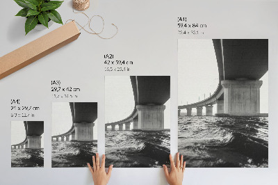 Affisch Minimalism broarkitektur modernitet