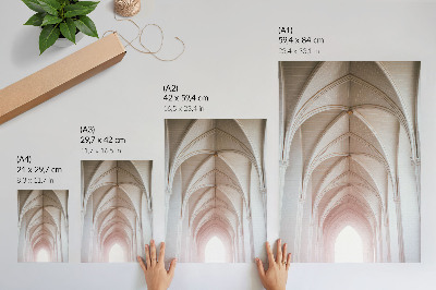 Poster Eleganta valv, valv, symmetri, ljusa rum