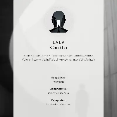 Hållbar väggposter böjd arkitektur i monokromatiska toner